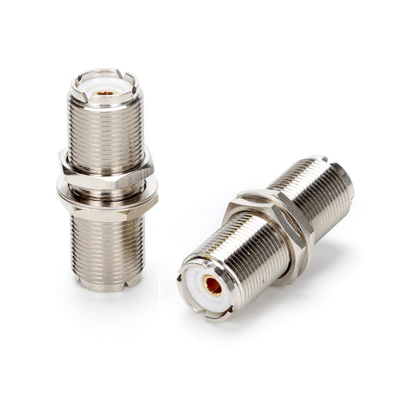 TLS.eagle SO-239/PL259 UHF Bulkhead Connector UHF Female to Female RF Coaxial Adapter Pack of 5 - Image 3